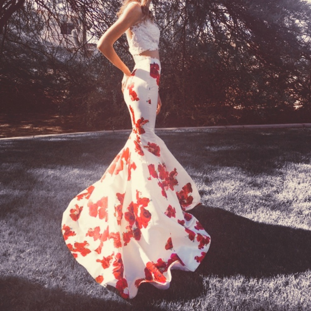 Jovani Floral Prom Dress